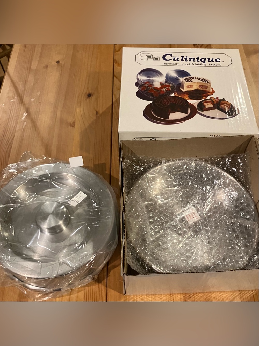 NEW Culinique Specialty Food Molding System - Silver Cake Molds 1999 Vintage